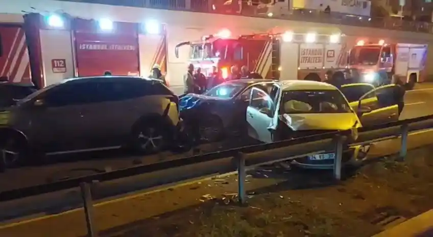 Pendik’te zincirleme trafik kazası: 3 yaralı
