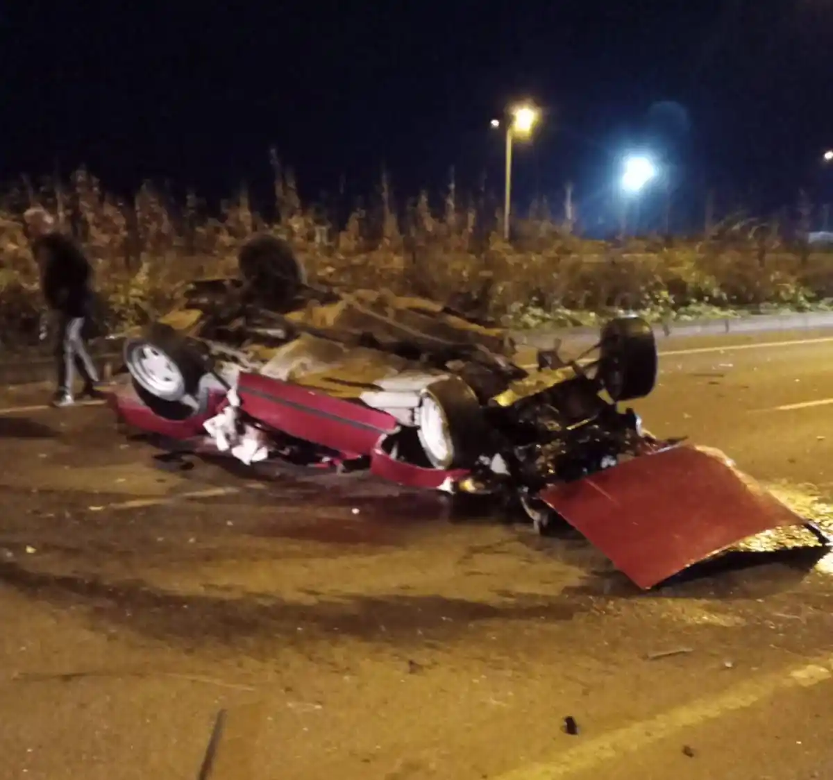 Rize’de uygulamadan kaçan araç takla attı: 4 yaralı