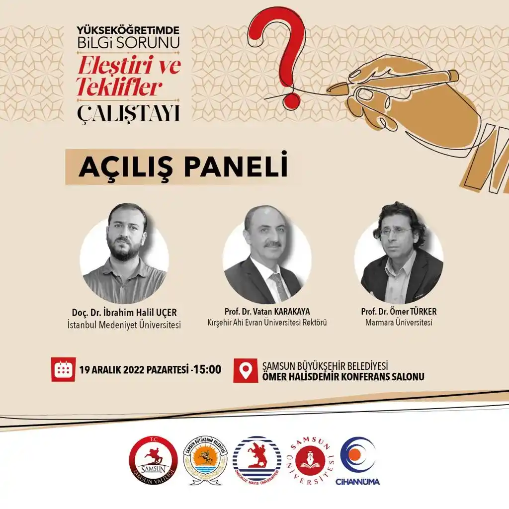 Samsun'da yükseköğretimde bilgi sorunu ele alınacak