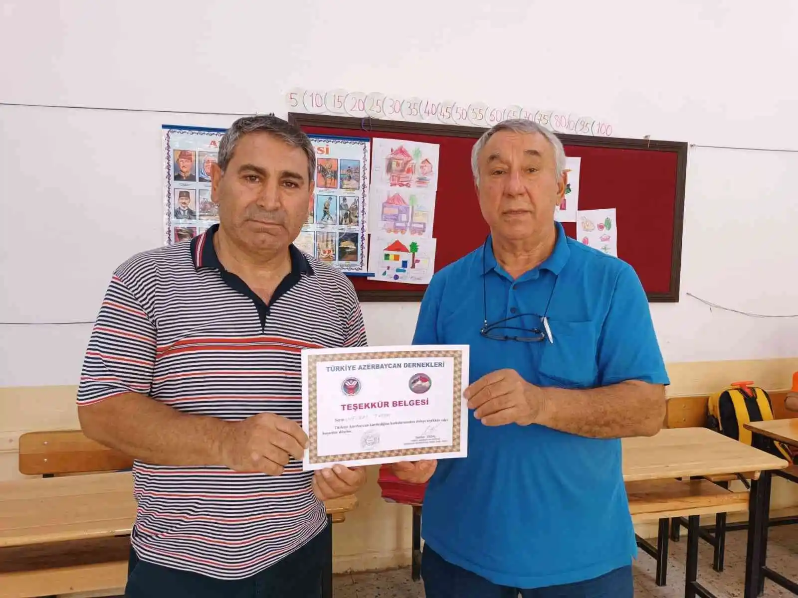 Serdar Ünsal'dan Nevzat Turan'a teşekkür belgesi
