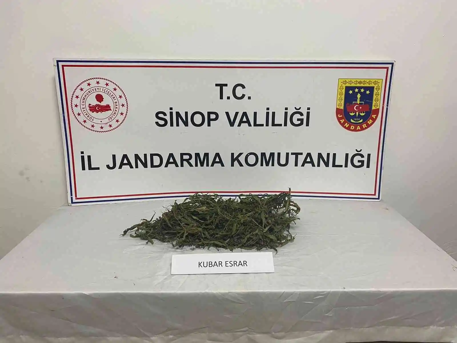 Sinop'ta jandarmadan uyuşturucu operasyonu
