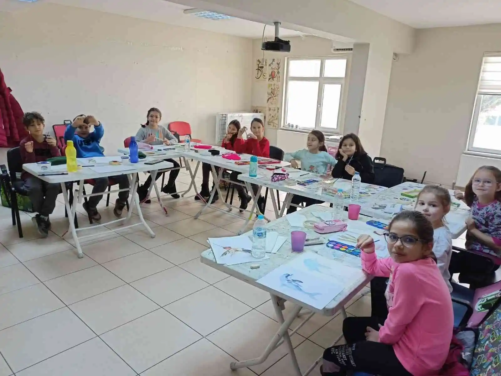 Tekirdağ’da yüzlerce öğrenci kış spor okulunda eğitim alıyor