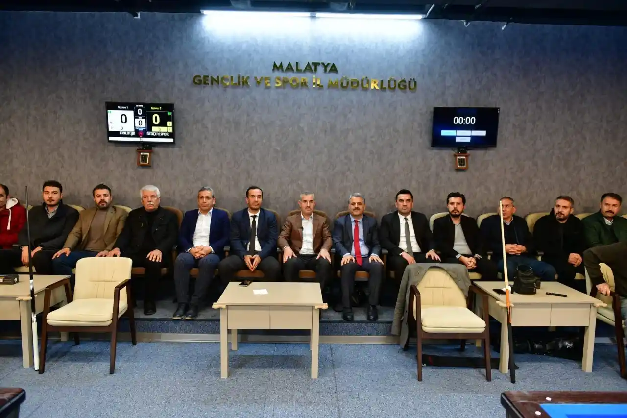 Yeşilyurt’ta 1.Ödüllü Üç Bant Bilardo Turnuvası heyecanı