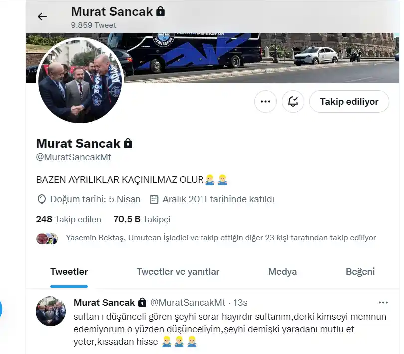 Başkan Murat Sancak'tan düşündüren mesaj!
