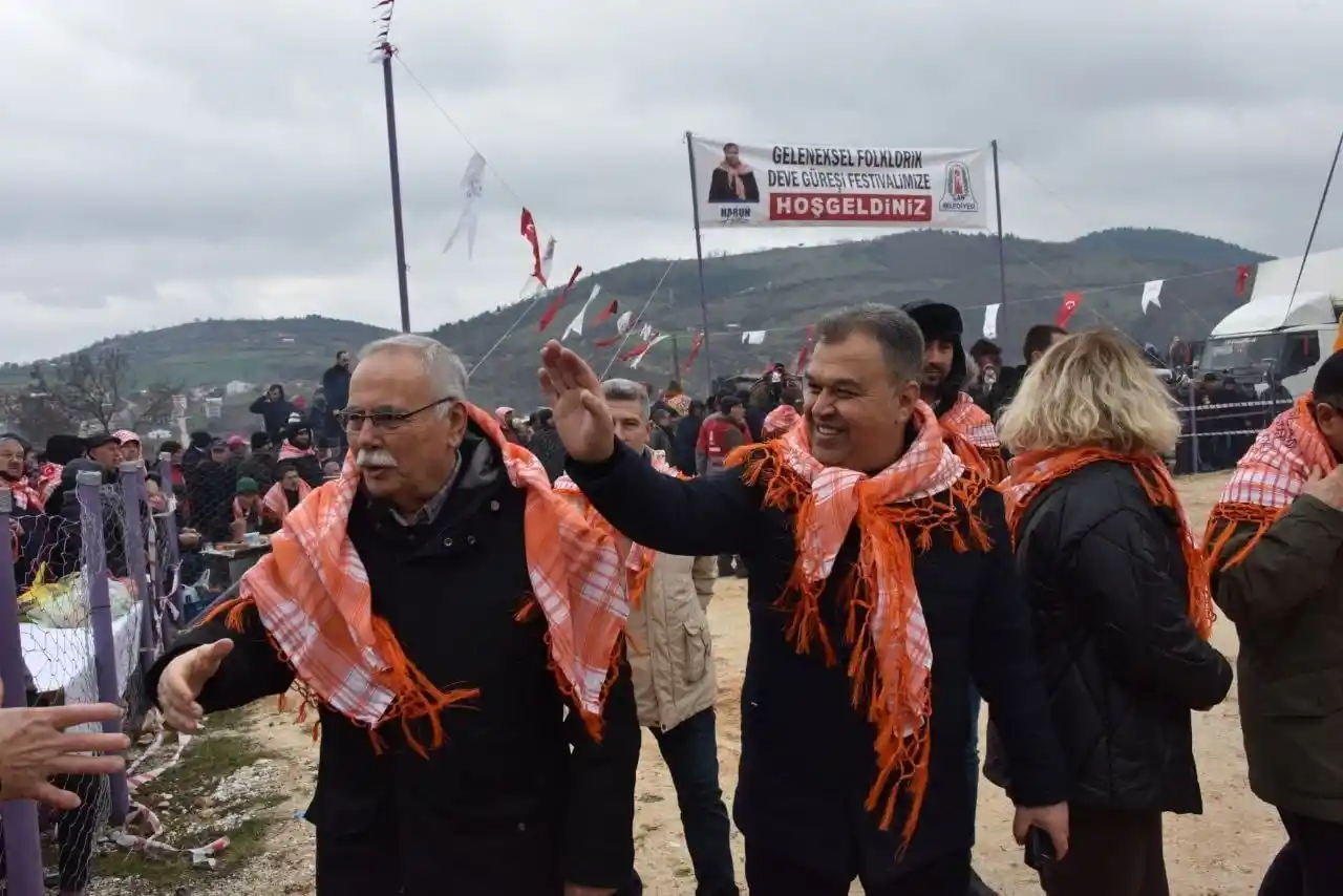 Çan Geleneksel Folklorik Deve Güreşi Festivali düzenlendi
