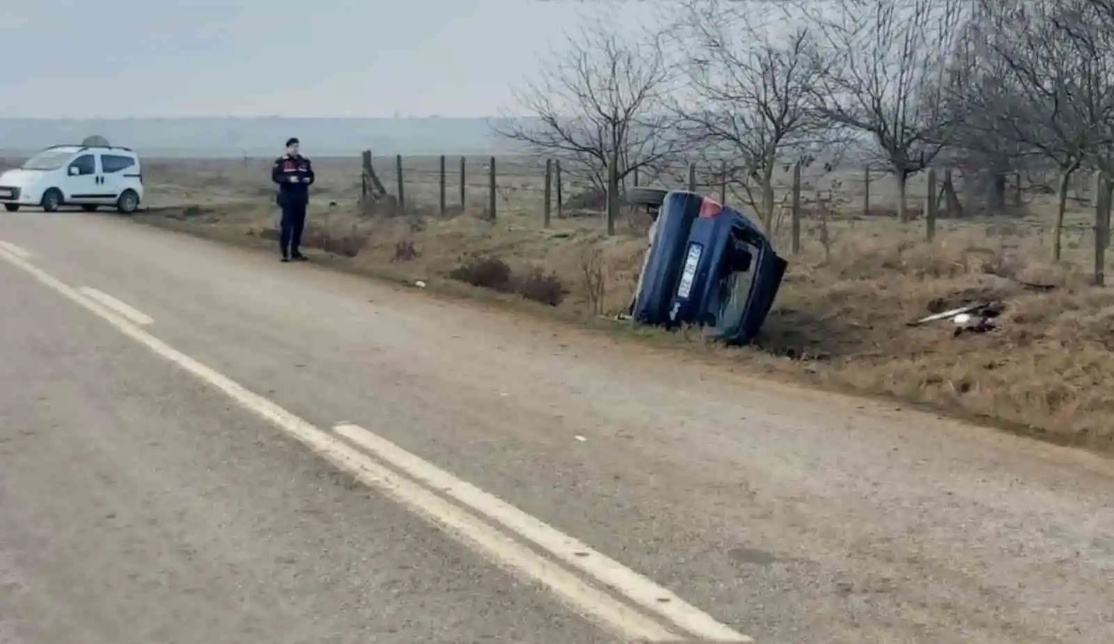 Kırklareli'nde trafik kazası: 2 yaralı