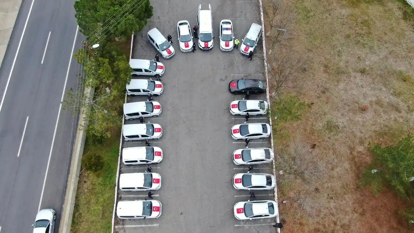 Kırklareli polisine 18 yeni araç
