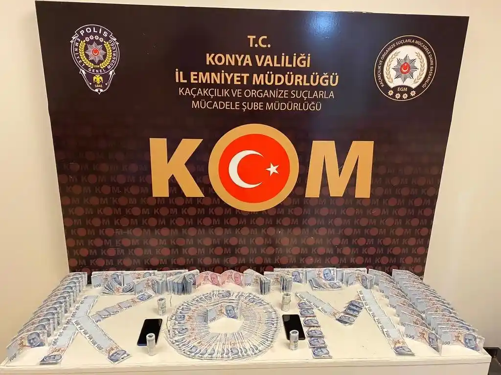 Konya'da 55 bin 100 TL değerinde sahte para ele geçirildi