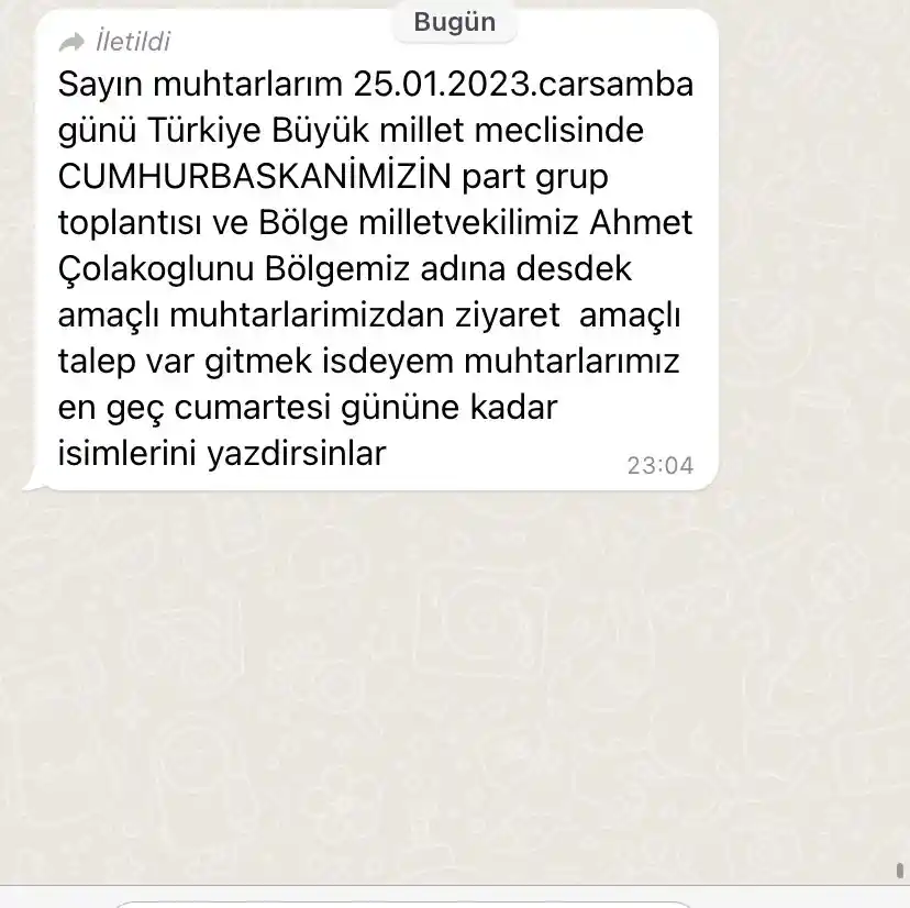 Muhtarların otobüslerle Ankara'ya taşınmasına tepki
