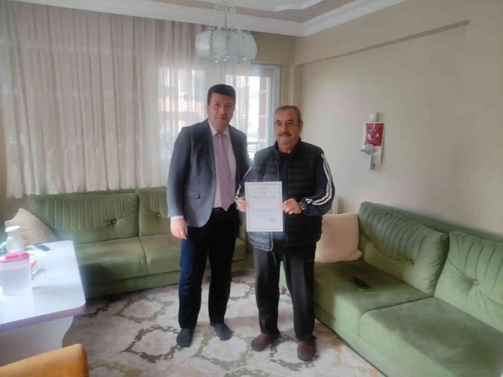 Örnek teşkil eden üreticilere teşekkür belgesi verildi