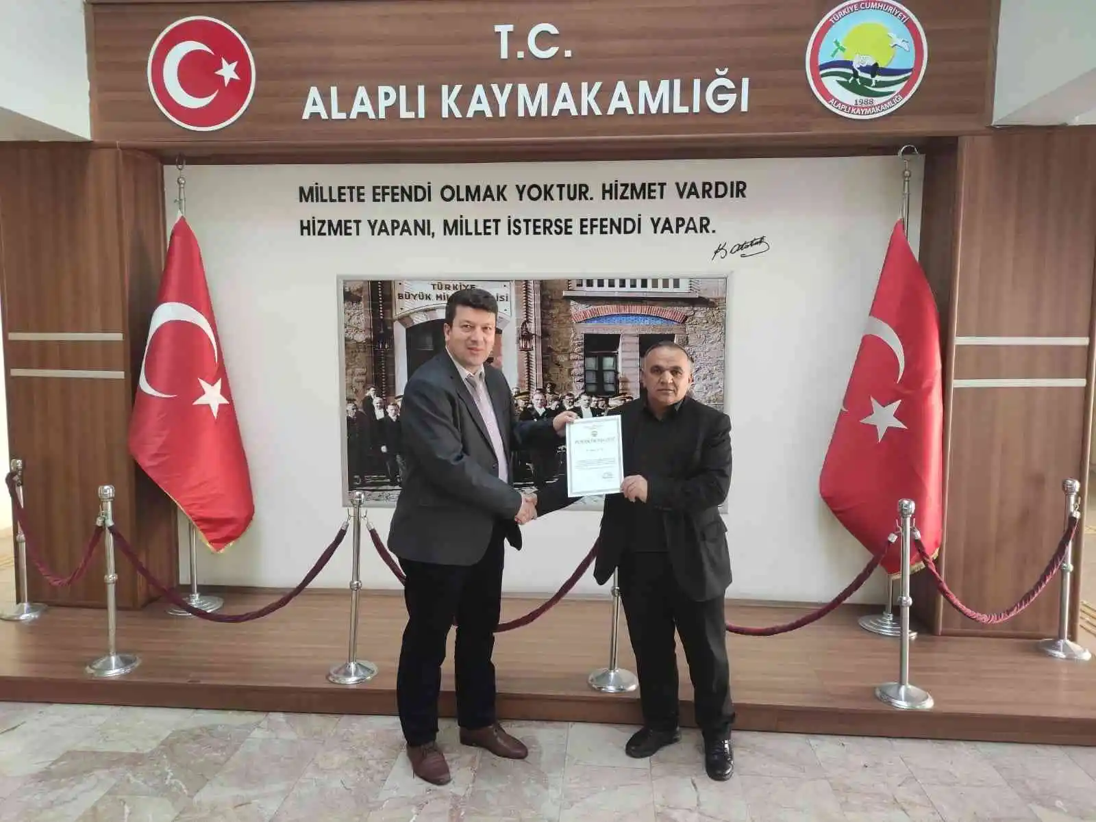 Örnek teşkil eden üreticilere teşekkür belgesi verildi