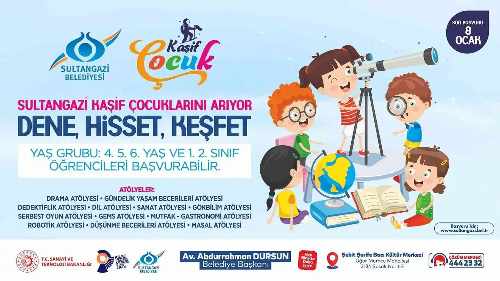 Sultangazi Belediyesi'nden "Kâşif Çocuk" projesi hayata geçirildi