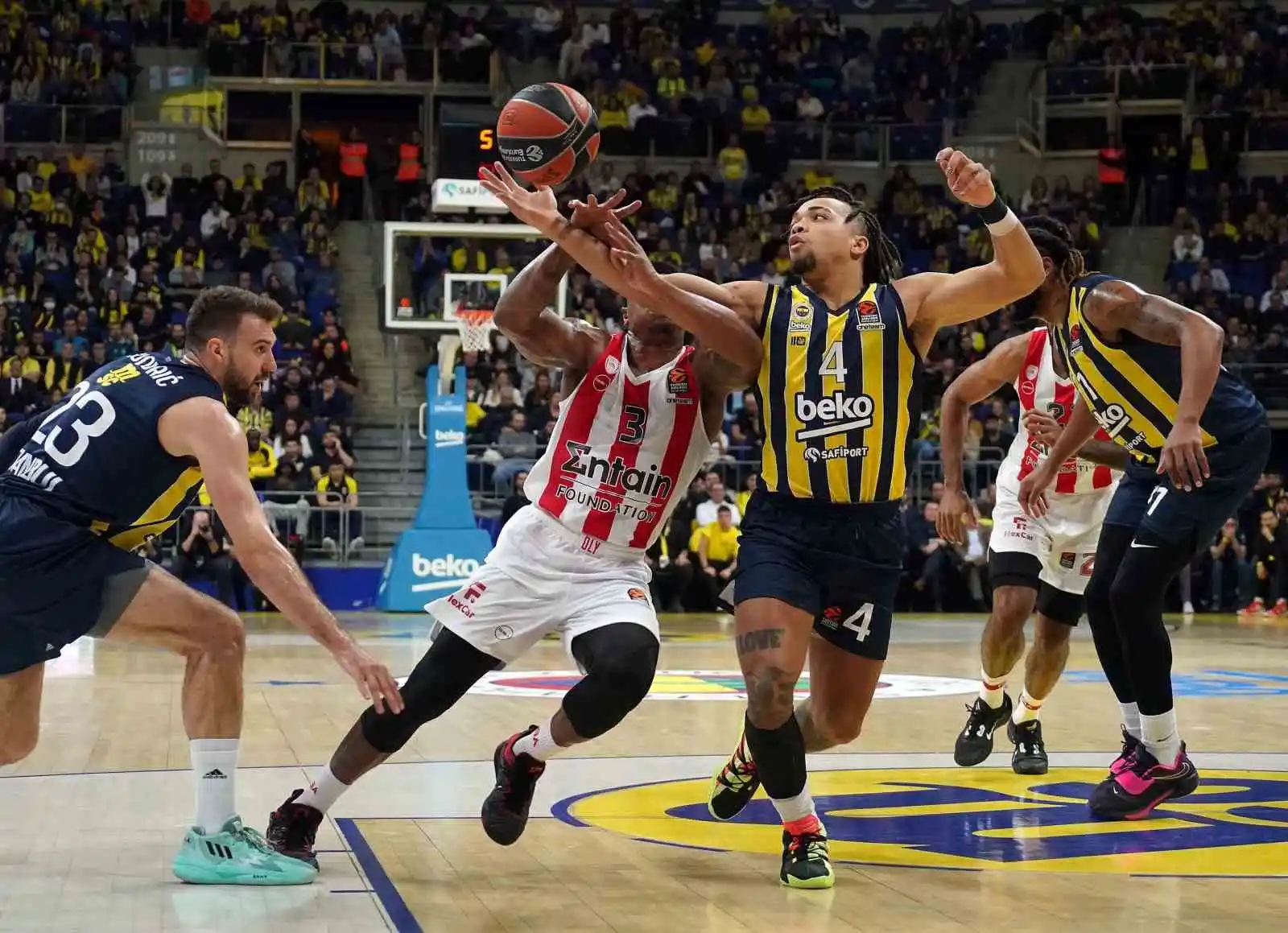 THY Euroleague: Fenerbahçe Beko: 73 - Olympiakos: 93
