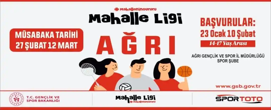 Ağrı'da Mahalle Ligi heyecanı yaşanacak
