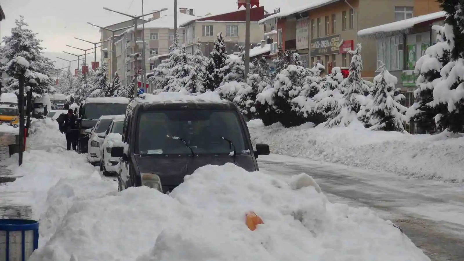 Ahlat’ta yoğun kar yağışı etkisini sürdürüyor
