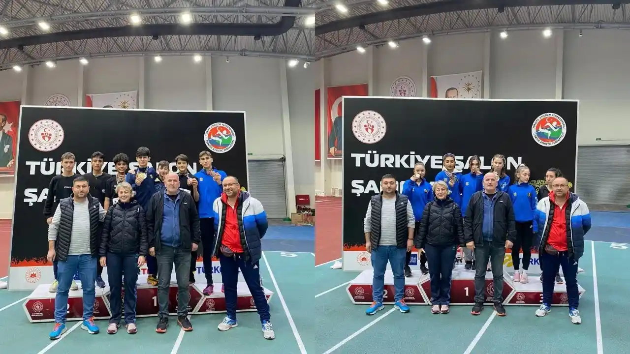 Balıkesirli atletler, Türkiye U16 Salon Şampiyonası’nı zirvede tamamladı
