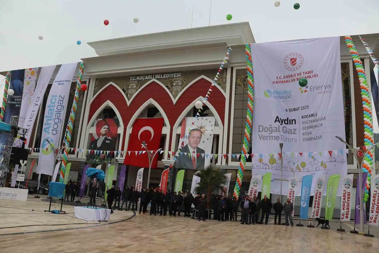 Cumhurbaşkanı Erdoğan, Koçarlı’nın doğalgazını ateşledi
