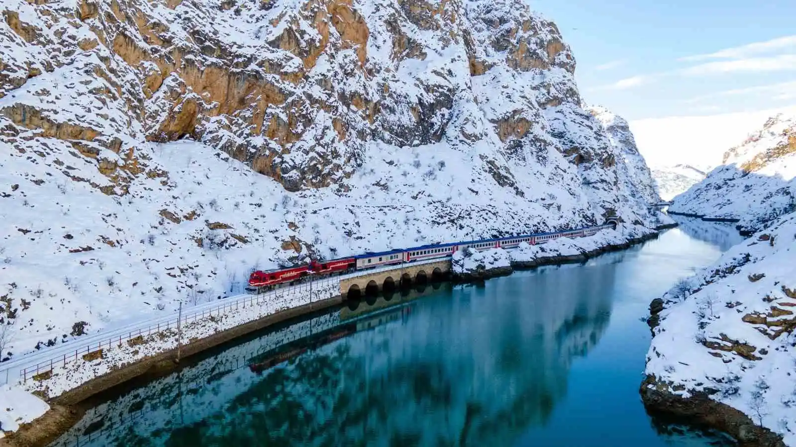 Erzincan’da kartpostallık kış fotoğrafları
