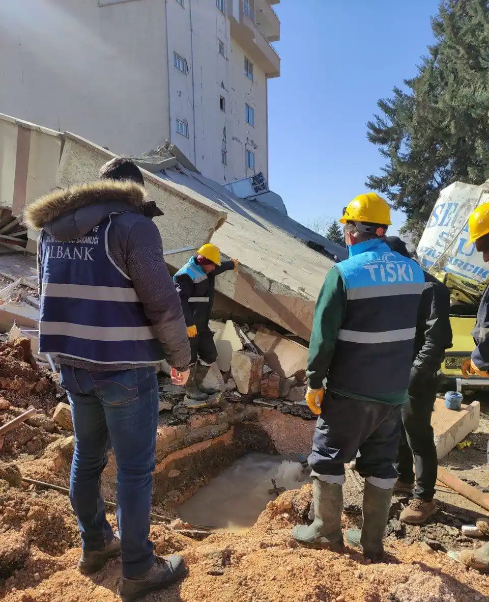 İller Bankası deprem bölgesinde içme suyu için hasar tespit çalışmalarını sürdürüyor
