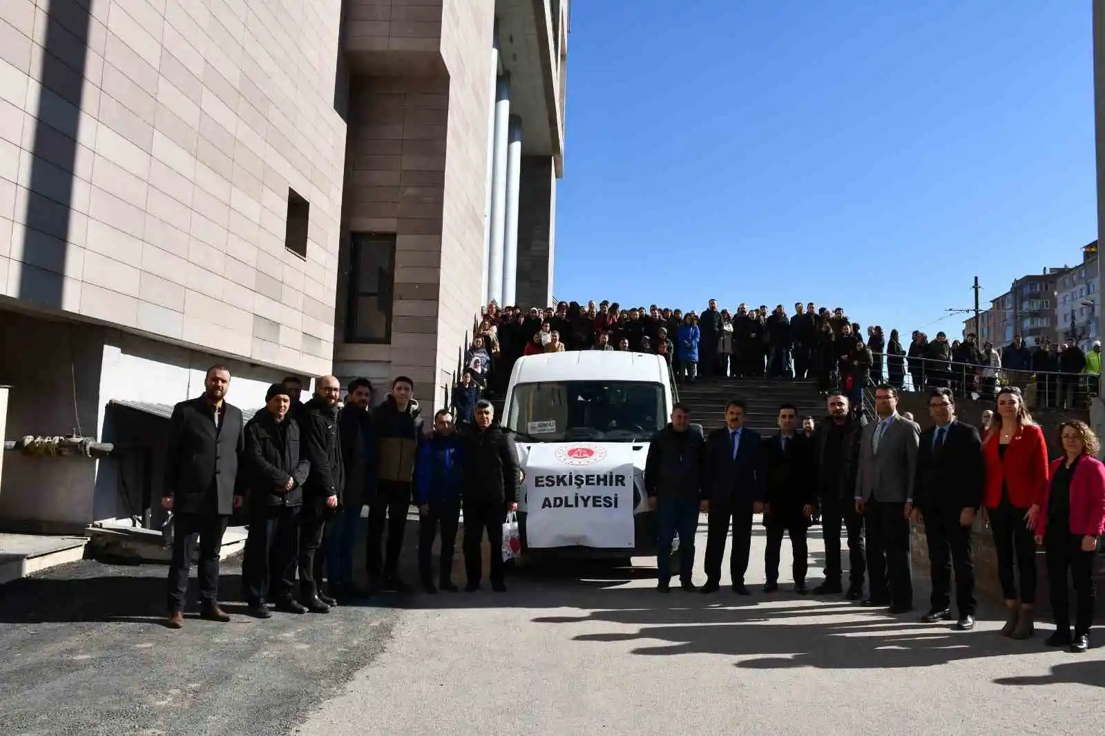 Kardeş adliye personeli Elbistan'a doğru yola çıktılar
