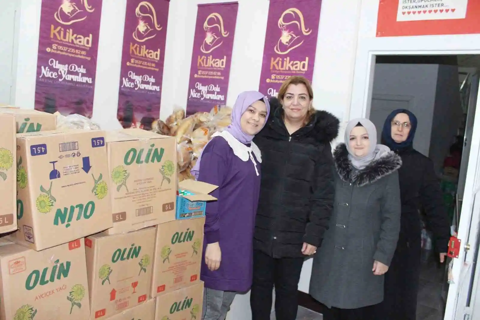 KÜKAD'tan 100 aileye gıda yardımı
