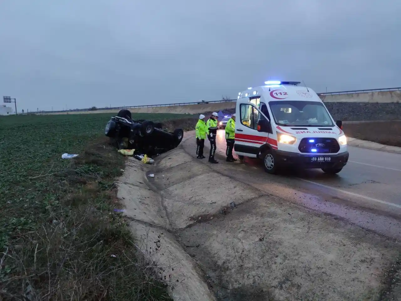 Tekirdağ'da trafik kazası: 2 yaralı
